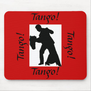 タンゴ!社交ダンスダンスカップルマウスパッド – レッド マウスパッド