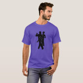 タンゴTシャツカップルのダンサー Tシャツ (正面フル)