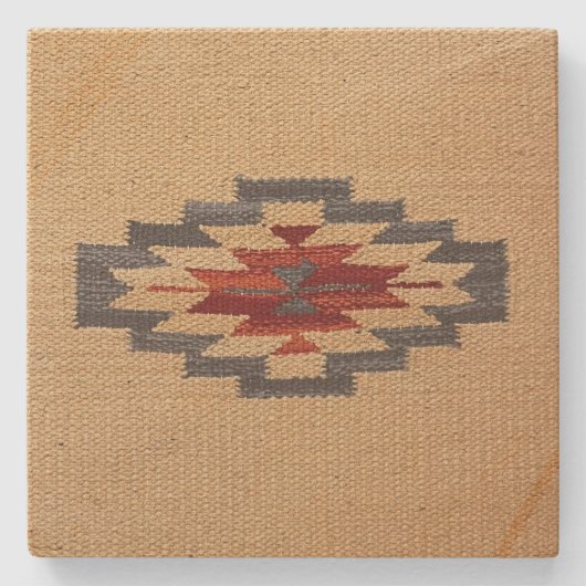 タンサウスウエスタン先住民アメリカン ストーンコースター (正面)