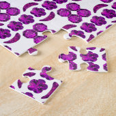 タンザナイトジェムストーンパープル ジグソーパズル (側面)