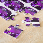 タンザナイトジェムストーンパープル ジグソーパズル (側面)