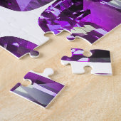 タンザナイトジェムストーンパープル ジグソーパズル (側面)