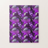 タンザナイトジェムストーンパープル ジグソーパズル (縦)