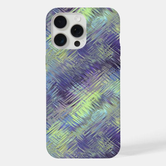 タンザナイトブルーのリキッド柄 iPhoneケース (裏面)