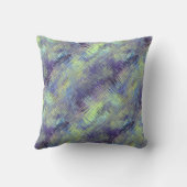 タンザナイトブルー液体パターン クッション (裏面)