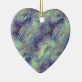 タンザナイトブルー液体パターン セラミックオーナメント (右)