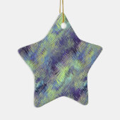 タンザナイトブルー液体パターン セラミックオーナメント (右)