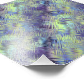 タンザナイトブルー液体パターン フォトプリント            (角)