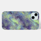 タンザナイトブルー液体パターン Case-Mate iPhoneケース (裏面 (横))