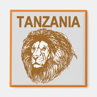 タンザニアとライオン磁石 マグネット
