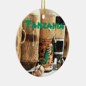 タンザニアのアフリカのボンゴのクリスマスのオーナメント セラミックオーナメント (右)