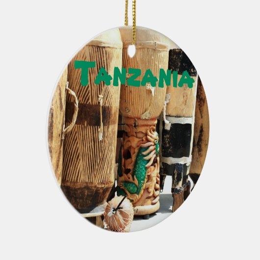 タンザニアのアフリカのボンゴのクリスマスのオーナメント セラミックオーナメント (右)