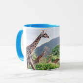 タンザニアのキリン マグカップ (正面左)