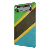 タンザニアのグランジな主権国の旗 ミニクリップボード (アングル2)