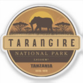 タンザニアのタランギレ国立公園 シール (正面)