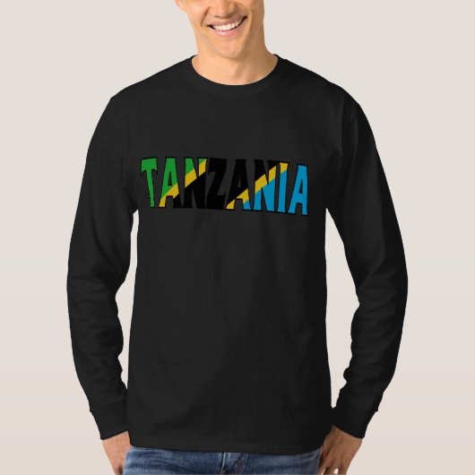 タンザニアのワイシャツ Tシャツ (正面)