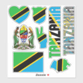 タンザニアの国のシンボルを形作る シール (シート)