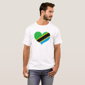 タンザニアの国旗が好き Tシャツ (正面フル)