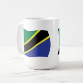 タンザニアの国旗マグカップ コーヒーマグカップ (正面左)