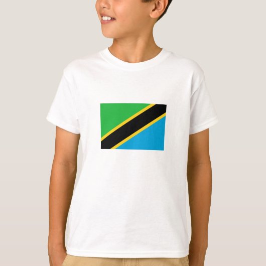 タンザニアの国旗 Tシャツ (正面)