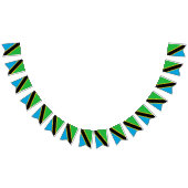 タンザニアの旗 バンティングフラッグ (全)