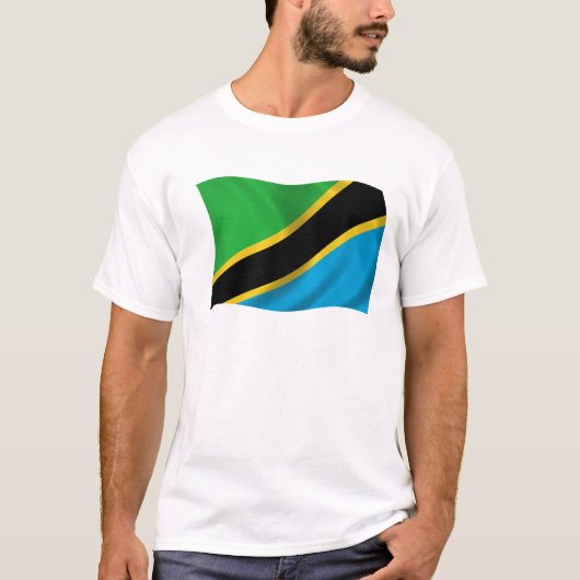 タンザニアの旗 Tシャツ (正面)