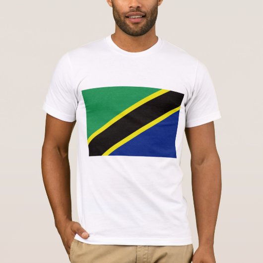 タンザニアの旗 Tシャツ (正面)