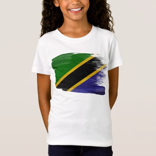 タンザニアの旗 Tシャツ (正面)