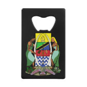 タンザニアの紋章 クレジットカード栓抜き (正面)