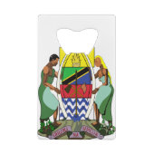 タンザニアの紋章 クレジットカード栓抜き (裏面)