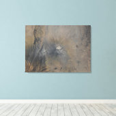 タンザニアのOl Doinyo Langai キャンバスプリント (インサイチュ (ウッドフロア))