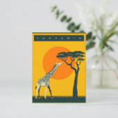 タンザニアを訪ねて ヴィンテージ旅行 ポストカード (スタンド正面)