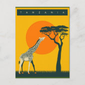タンザニアを訪ねて ヴィンテージ旅行 ポストカード (正面)