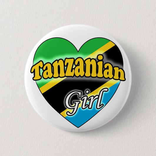 タンザニアガール 缶バッジ (正面)