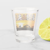 タンザニアサンセットサファリ ショットグラス (裏面)