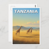 タンザニアセレンティナショナルパークジャラッフェス ポストカード (正面/裏面)