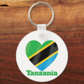 タンザニアハート国旗 キーホルダー (正面)