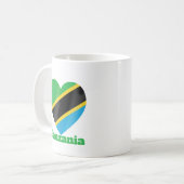 タンザニアハート国旗 コーヒーマグカップ (正面左)