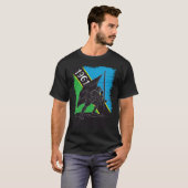 タンザニアプライドキリマウンテン国旗の掲揚 Tシャツ (正面フル)