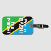 タンザニア国おもしろい旗 ラゲッジタグ (正面横)