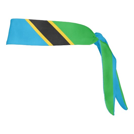 タンザニア国エレガント旗 タイヘッドバンド (回転90)