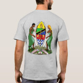 タンザニア国旗の独立性お祝い Tシャツ (裏面)