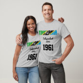 タンザニア国旗の独立性お祝い Tシャツ (ユニセックス)