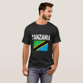 タンザニア国旗クールのジャケットG国旗 Tシャツ (正面フル)