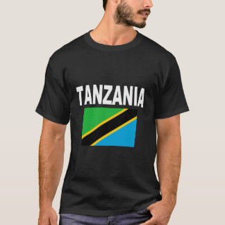 タンザニア国旗クールのジャケットG国旗 Tシャツ