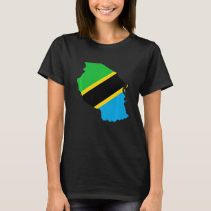 タンザニア国旗タンザニア概要 Tシャツ