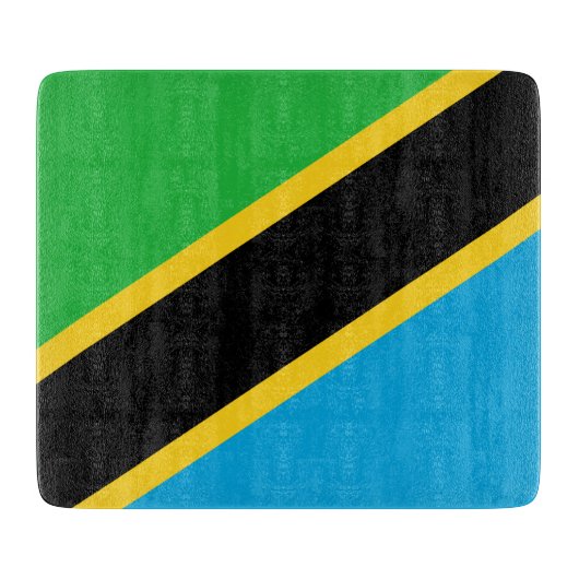 タンザニア国旗 カッティングボード (正面)