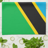 タンザニア国旗 キッチンタオル (折り畳み)