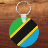 タンザニア国旗 キーホルダー (正面)