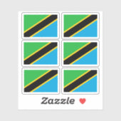 タンザニア国旗 – コレクション シール (シート)